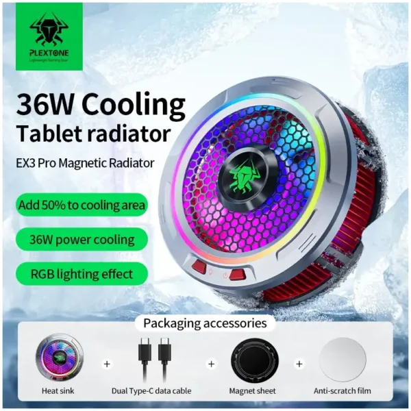 Plextone EX3 Pro Phone Cooler Radiator-36W